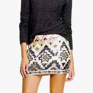 Express - Aztec print skirt – large